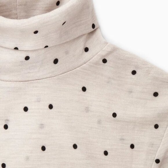 COS polka dot merino wool turtleneck - Small - Picture 2 of 7